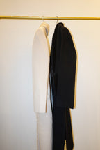 Beige cashmere coat with mink fur 