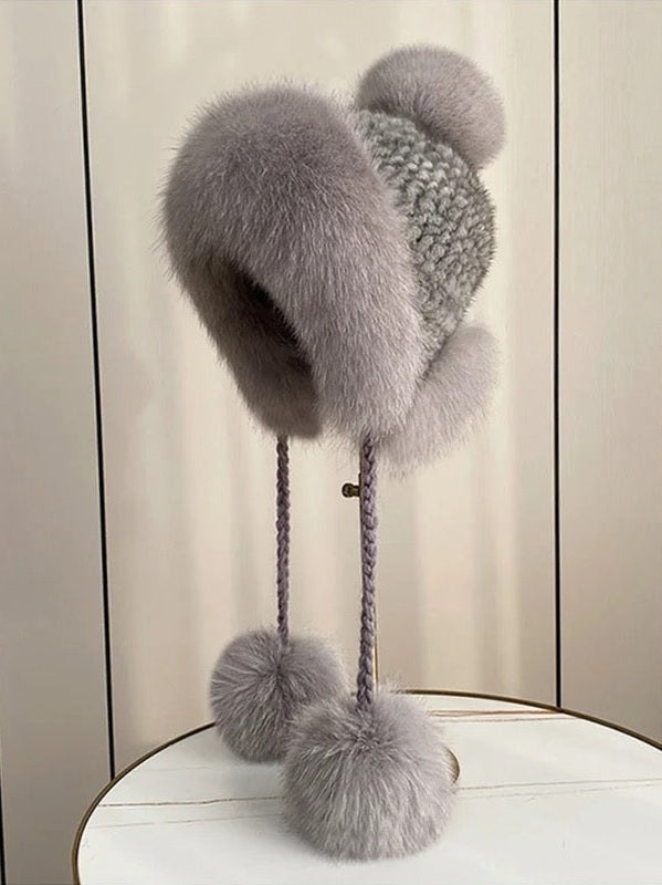 Milan Luxe Fur Mink Pom Hat