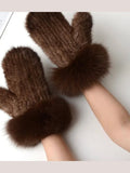 Milan Lux Mink & Fox Fur Mittens