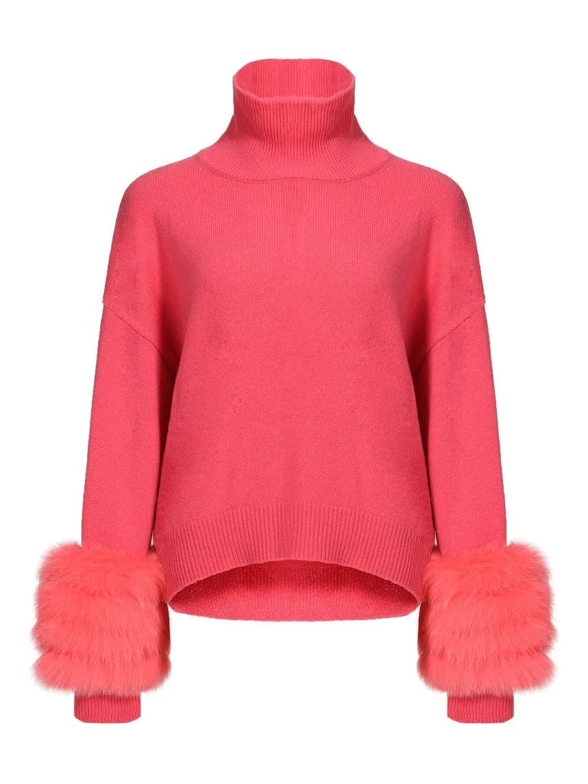 The Cortina Turtleneck Coral