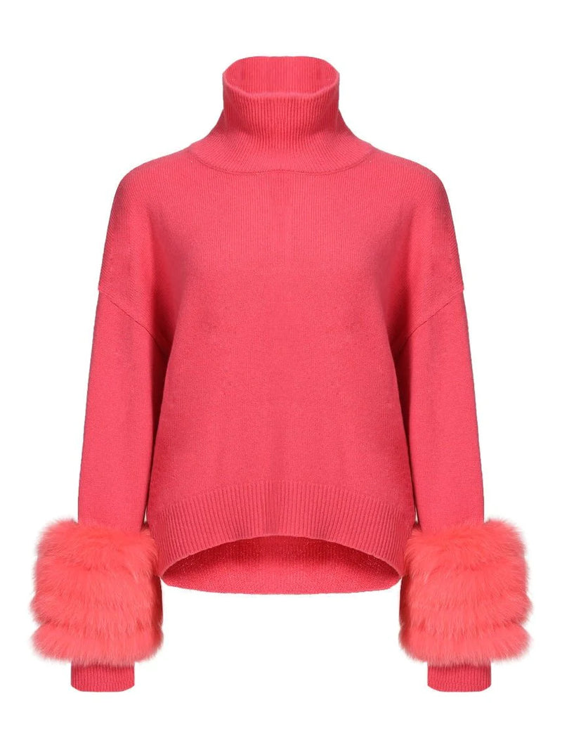 The Cortina Turtleneck Coral