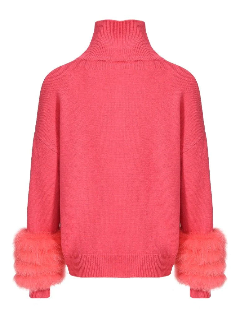 The Cortina Turtleneck Coral