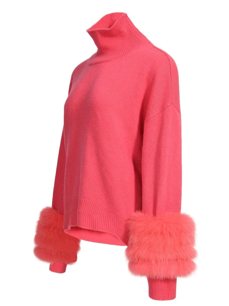 The Cortina Turtleneck Coral