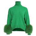 The Cortina Turtleneck Green - Zilaya