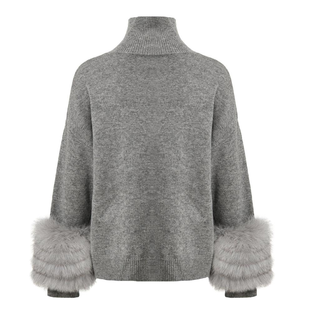 The Cortina Turtleneck Grey - Zilaya