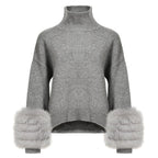 The Cortina Turtleneck Grey - Zilaya